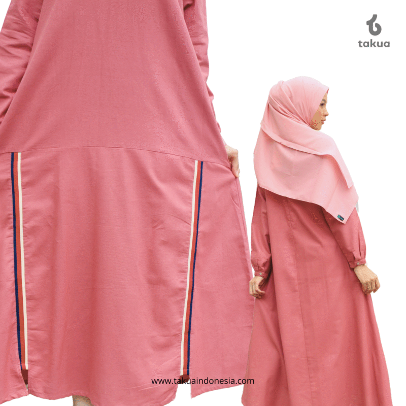 Gamis Dewasa Soft Pink By Takua - Gambar 2