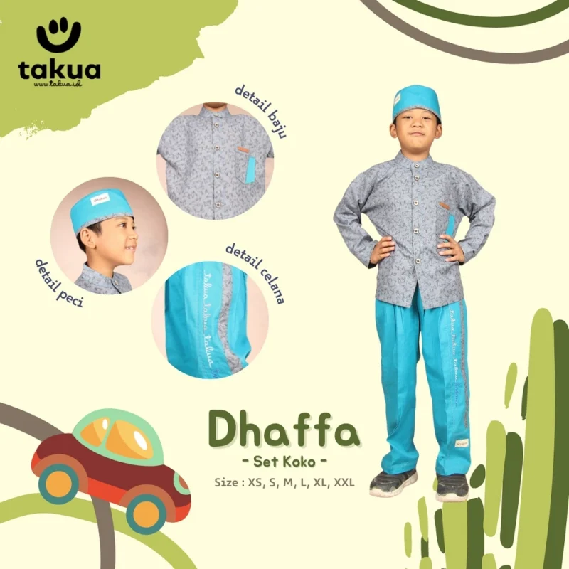 Baju Koko Anak Dhaffa by Takua - Gambar 5