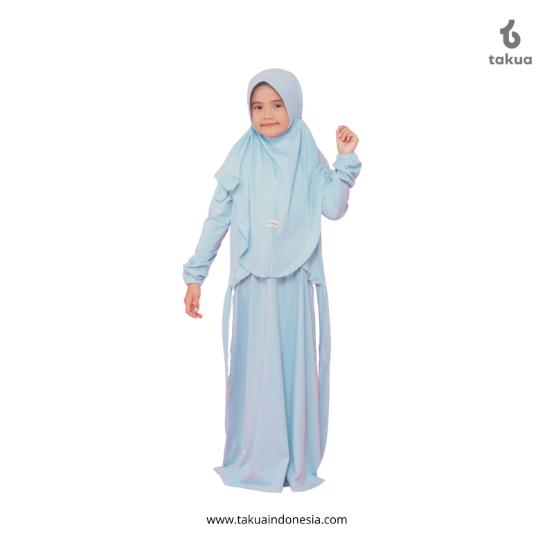 Gamis Anak Halo Blue by Takua
