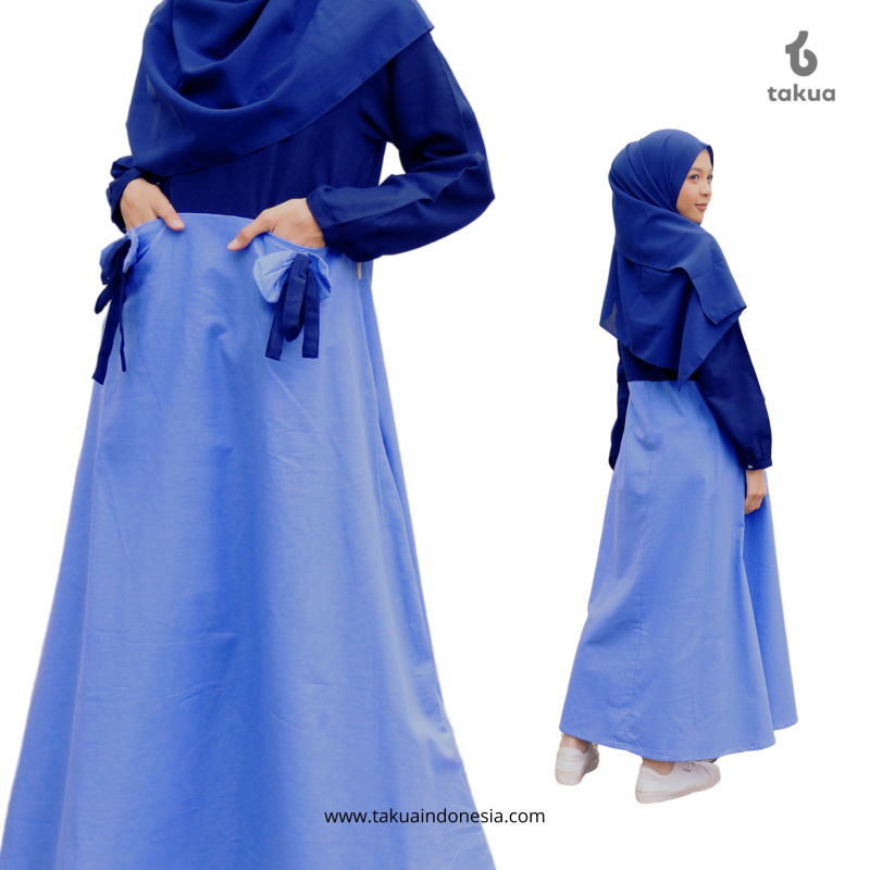 Gamis Dewasa Denim By Takua - Gambar 2