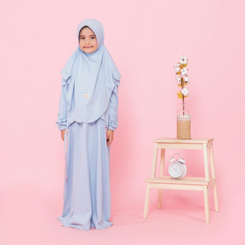 Gamis Anak Halo Blue by Takua - Gambar 8