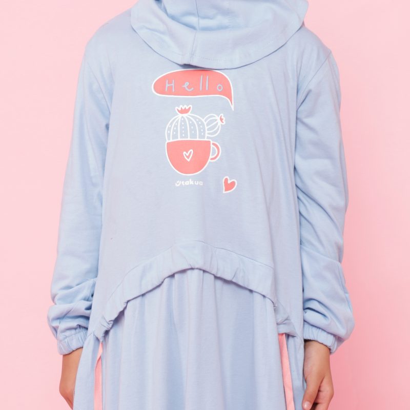 Gamis Anak Halo Blue by Takua - Gambar 5