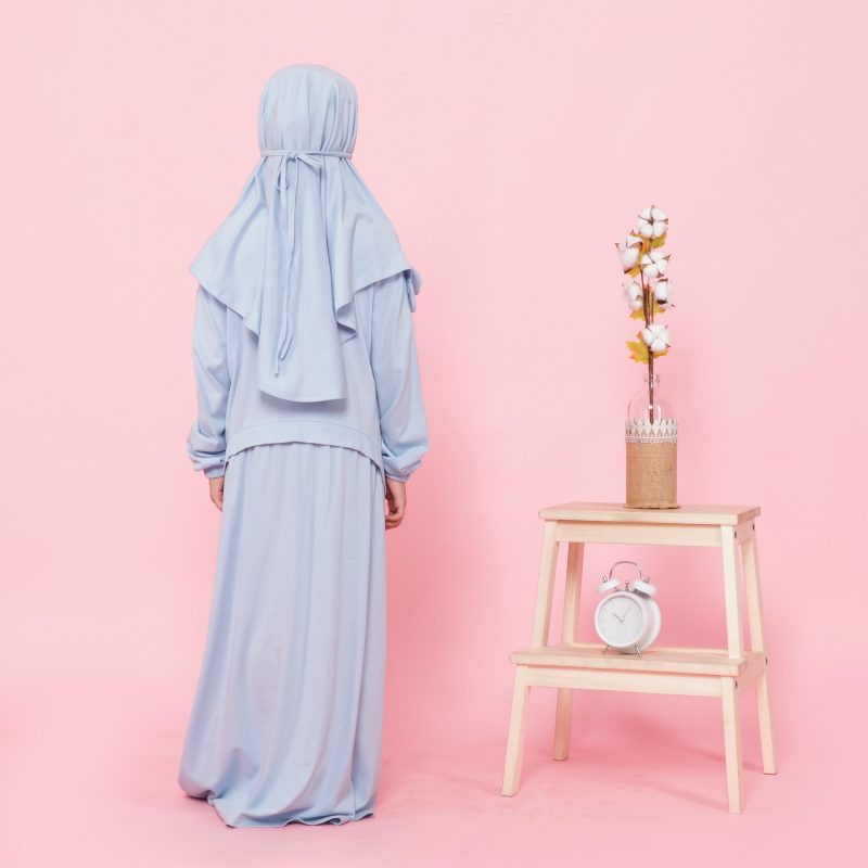 Gamis Anak Halo Blue by Takua - Gambar 3
