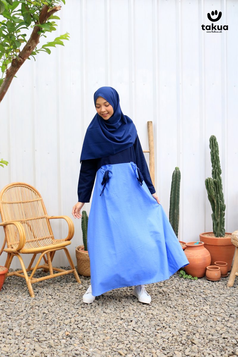 Gamis Dewasa Denim By Takua - Gambar 5
