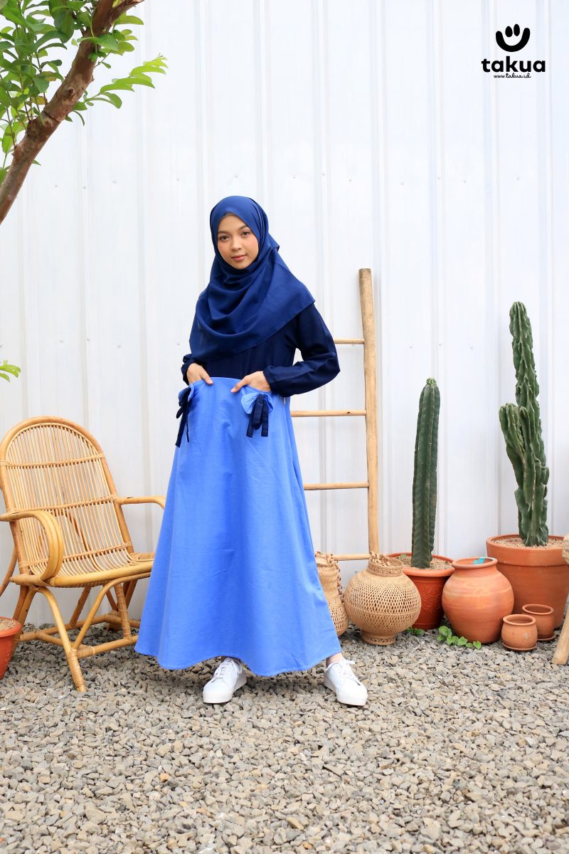 Gamis Dewasa Denim By Takua - Gambar 4