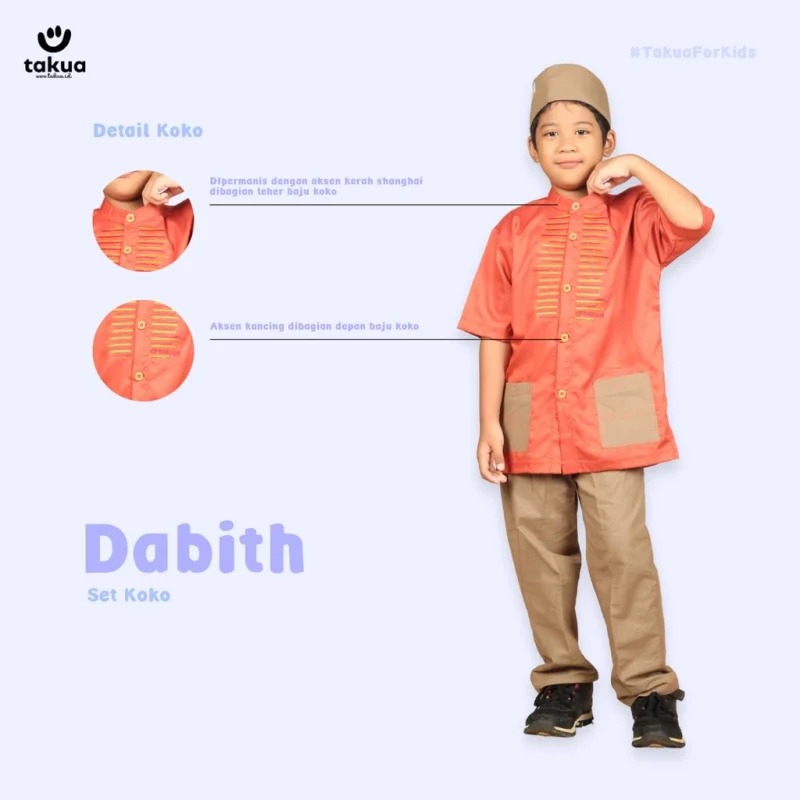 Baju Koko Anak Dabith by Takua - Gambar 3