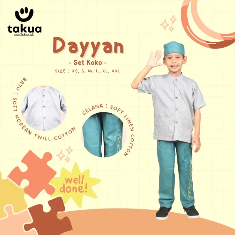 Baju Koko Anak Dayyan by Takua - Gambar 4
