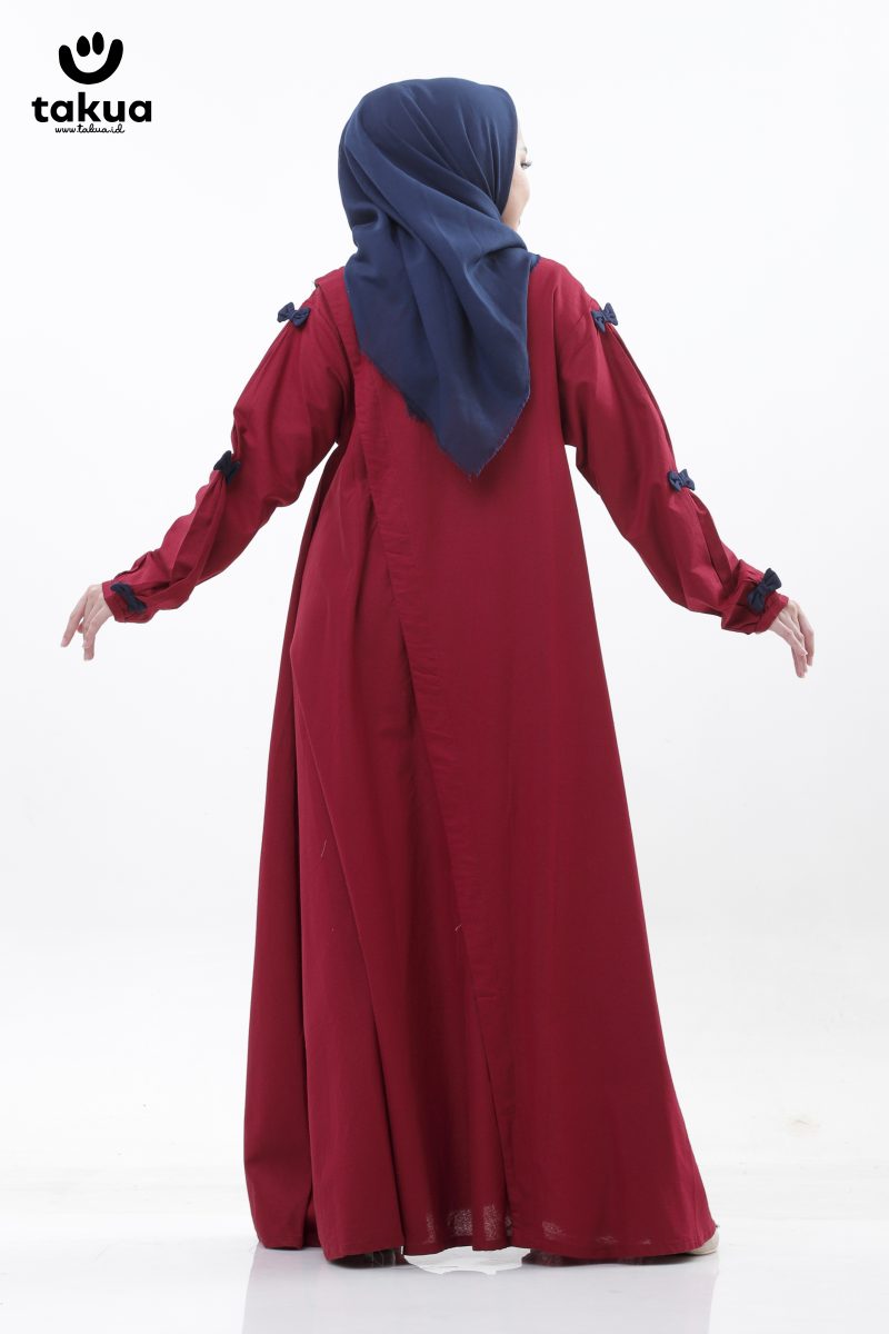 Gamis Dewasa Maroon By Takua - Gambar 5