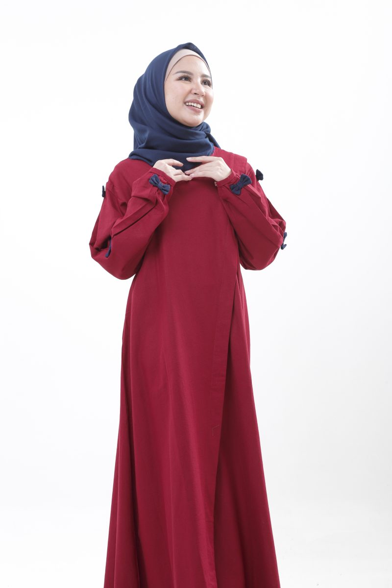 Gamis Dewasa Maroon By Takua - Gambar 6