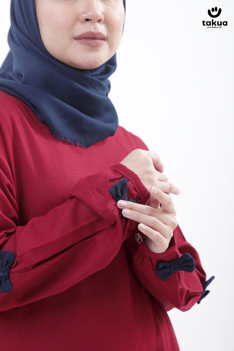 Gamis Dewasa Maroon By Takua - Gambar 7